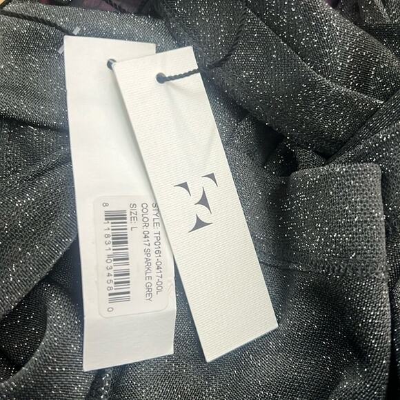 NWT FLEUR DU MAL SPARKLE SLEEVELESS CHOKER‎ TOP SIZE L - Picture 5 of 8